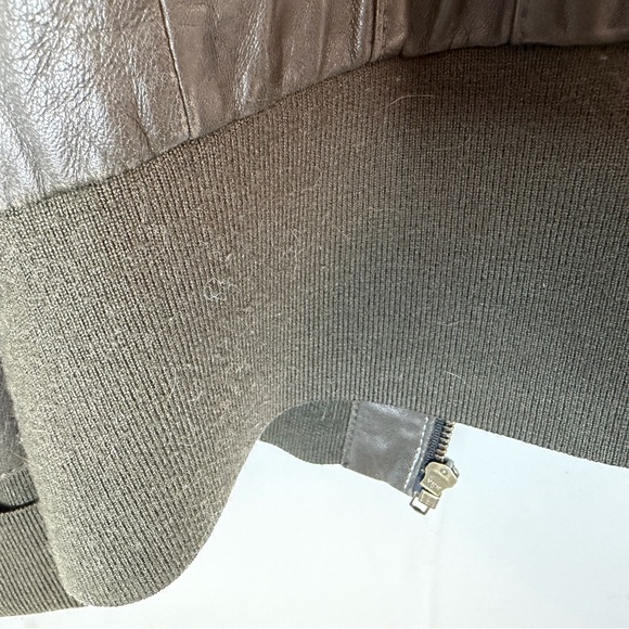 Mackage - Brown Lambskin Leather Moto Jacket - Picture 5 of 9